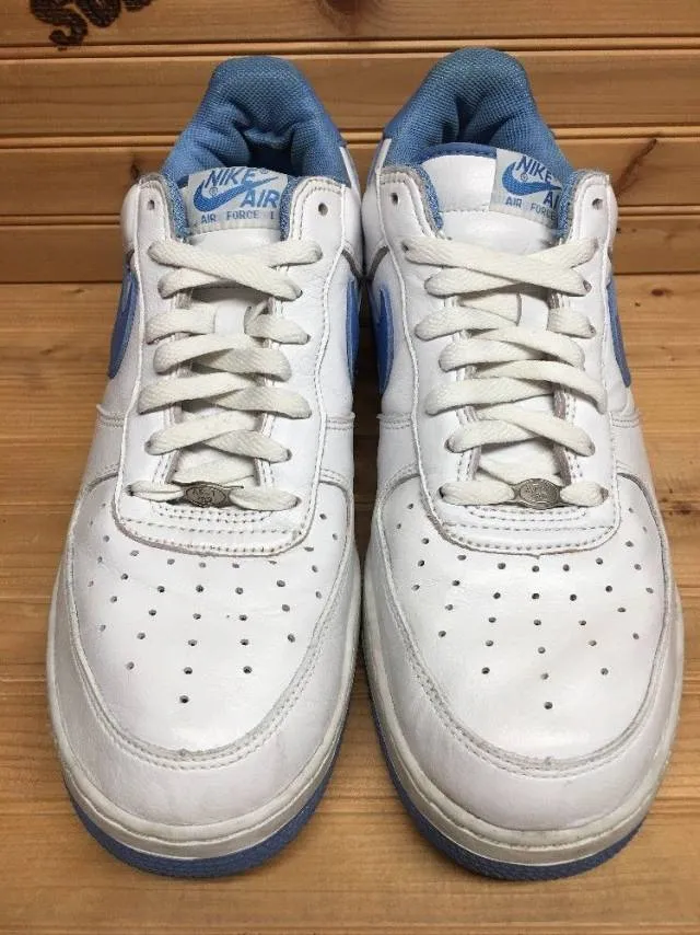 2002 Nike Air Force One 1 Low B sz 12 White Columbia Blu...