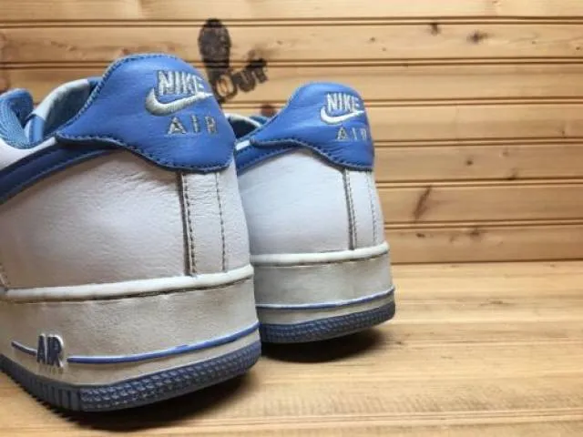 2002 Nike Air Force One 1 Low B sz 12 White Columbia Blu...