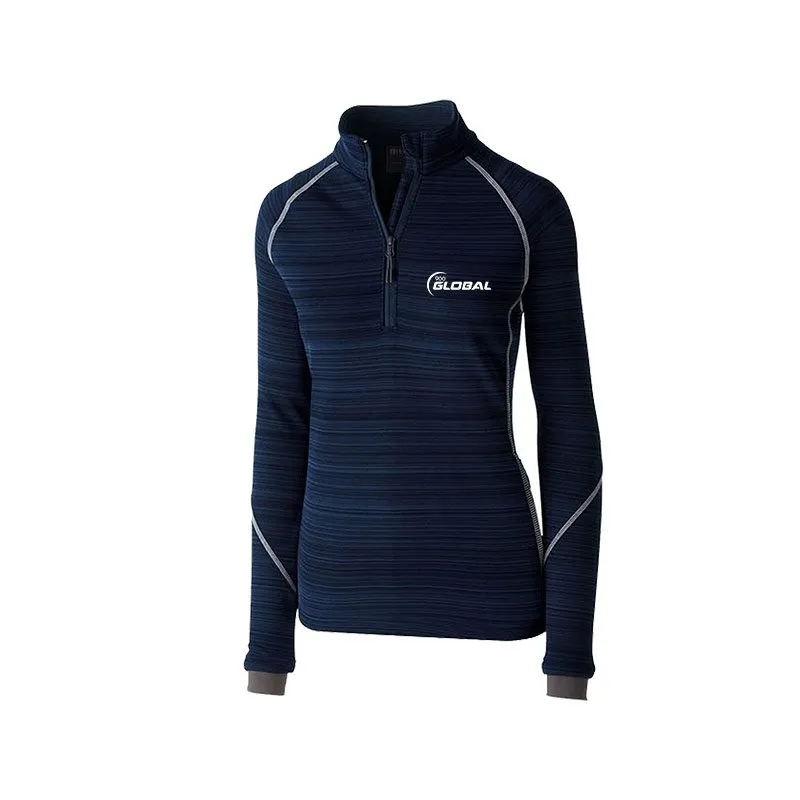 900 Global Navy Dark Matter Ladies Deviate Bowling Pullover