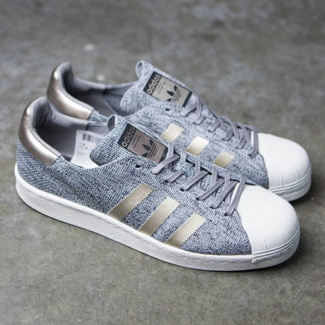 Adidas Men Superstar Boost Primeknit - Noble Metal  (gray / solid grey)