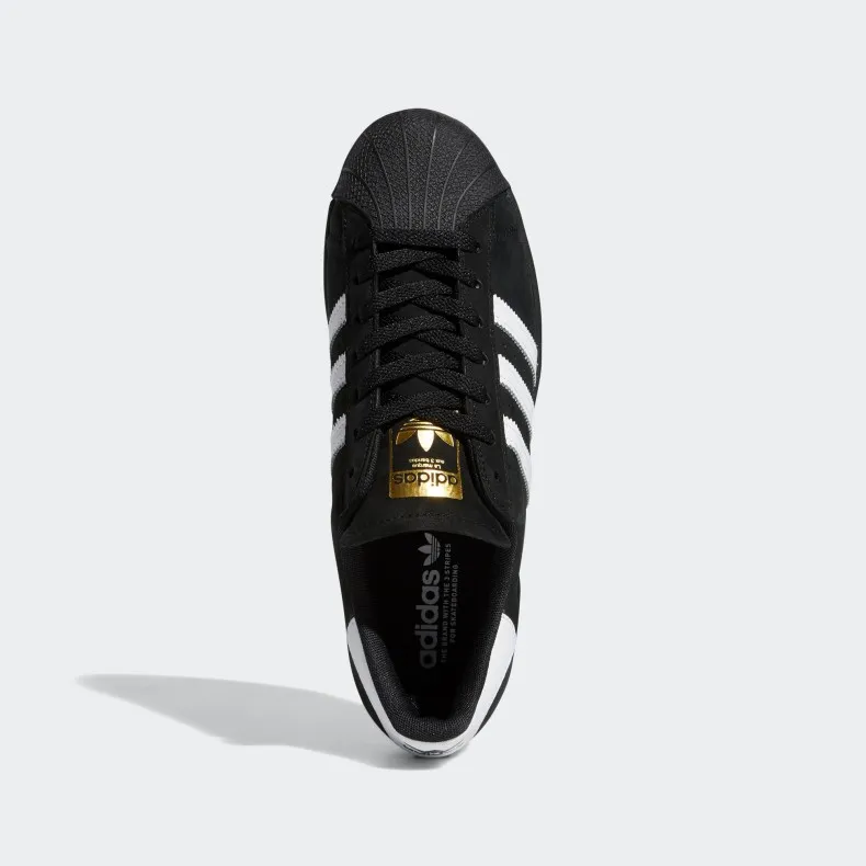 adidas Skateboarding Superstar ADV (Core Black/Cloud White/Gold Metallic)