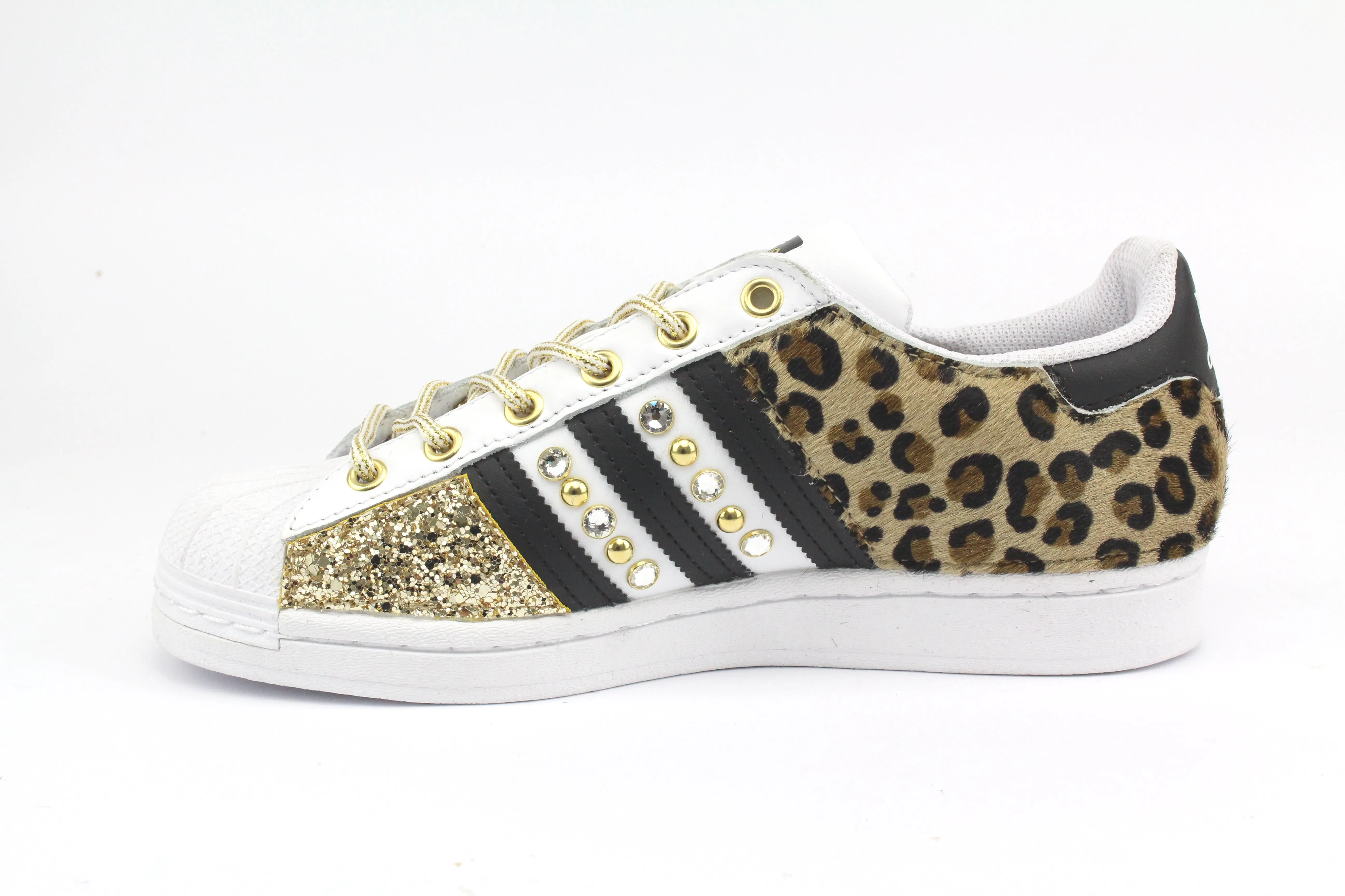 Adidas Superstar Maculate Glitter Gold Borchie & Strass