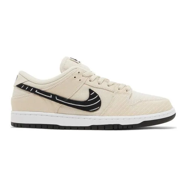 Albino & preto x nike dunk low sb (jiu-jitsu/ fossil/ black/ sail) men us 8-13 fd2627-200