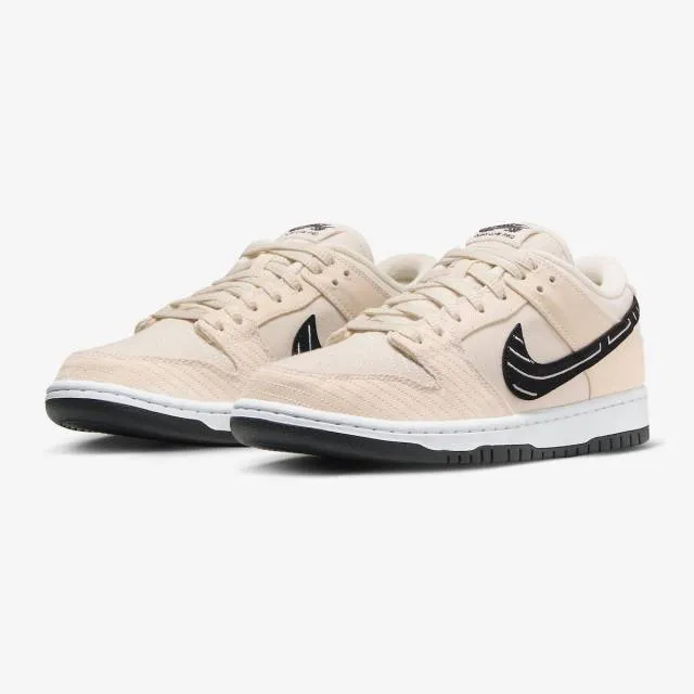 Albino & preto x nike dunk low sb (jiu-jitsu/ fossil/ black/ sail) men us 8-13 fd2627-200