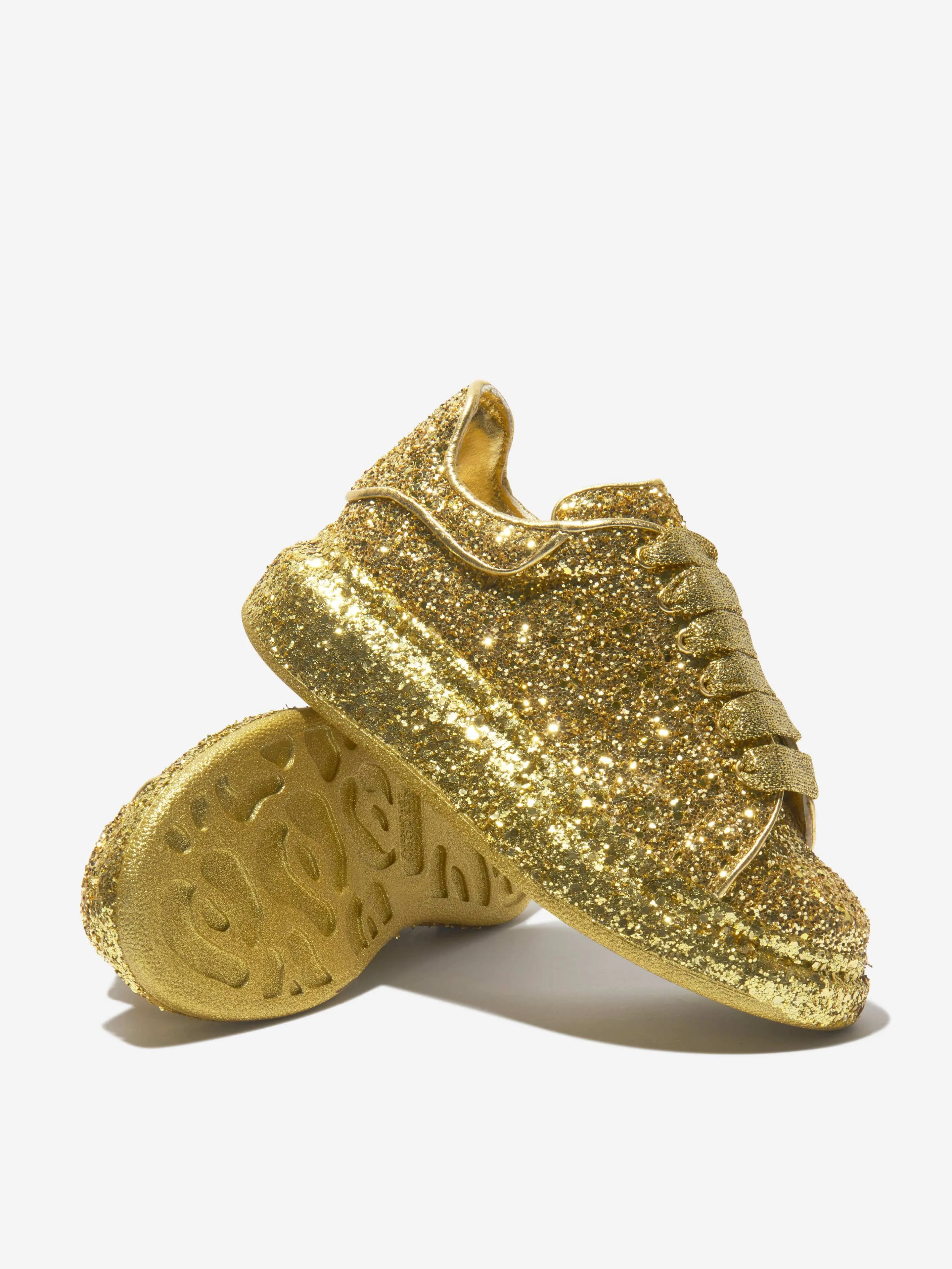 Alexander McQueen - Girls Glitter Chunky Trainers | Childsplay Clothing