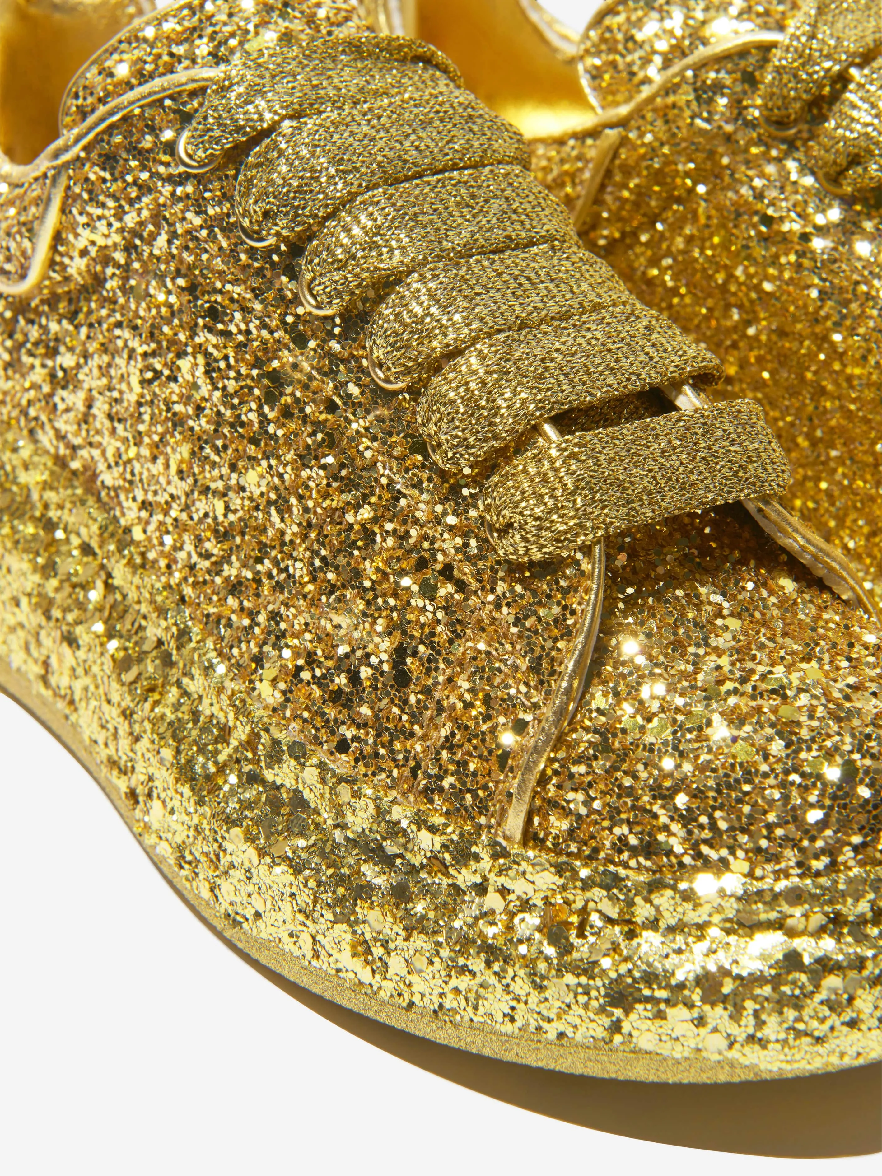 Alexander McQueen - Girls Glitter Chunky Trainers | Childsplay Clothing