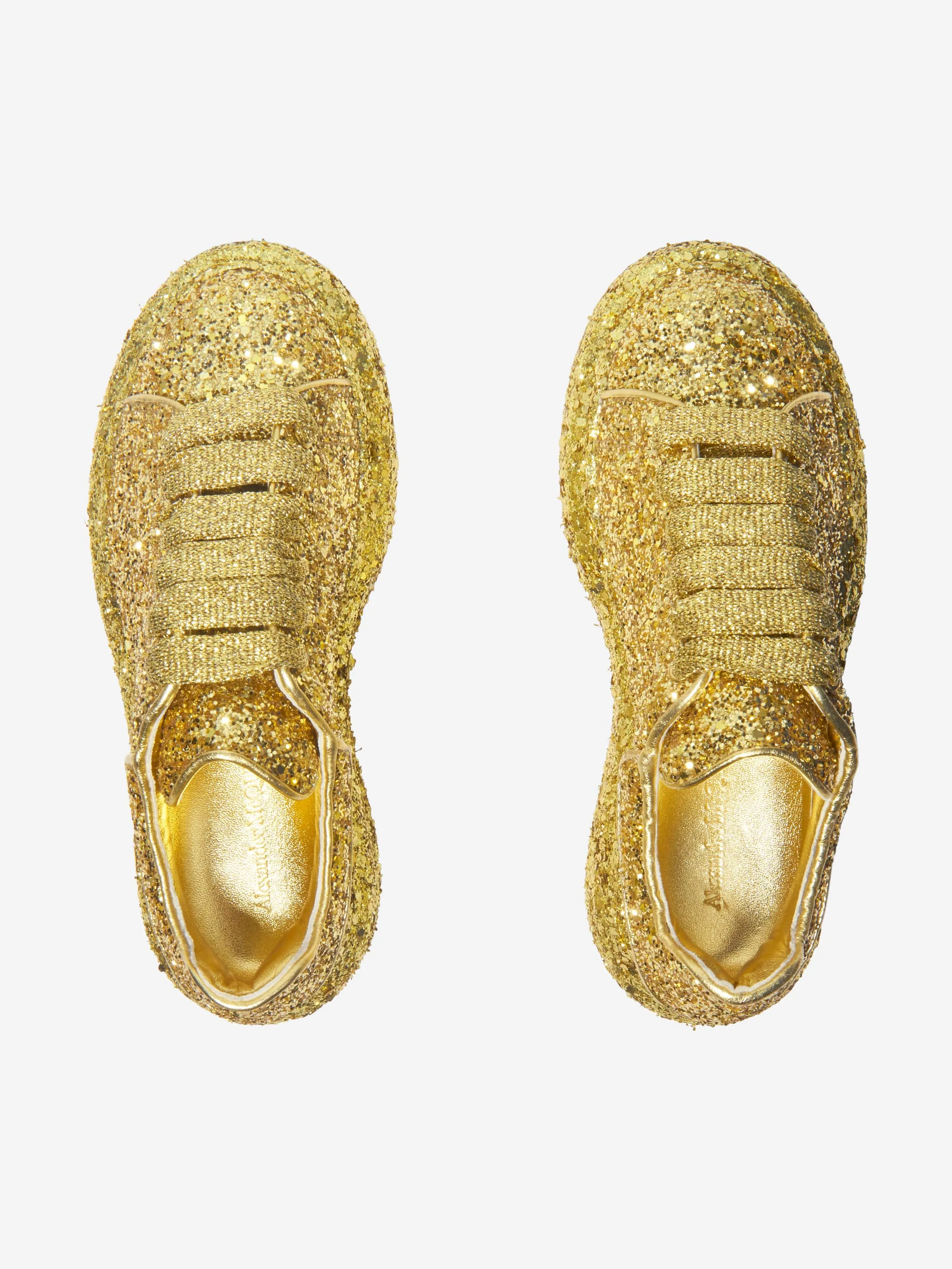 Alexander McQueen - Girls Glitter Chunky Trainers | Childsplay Clothing