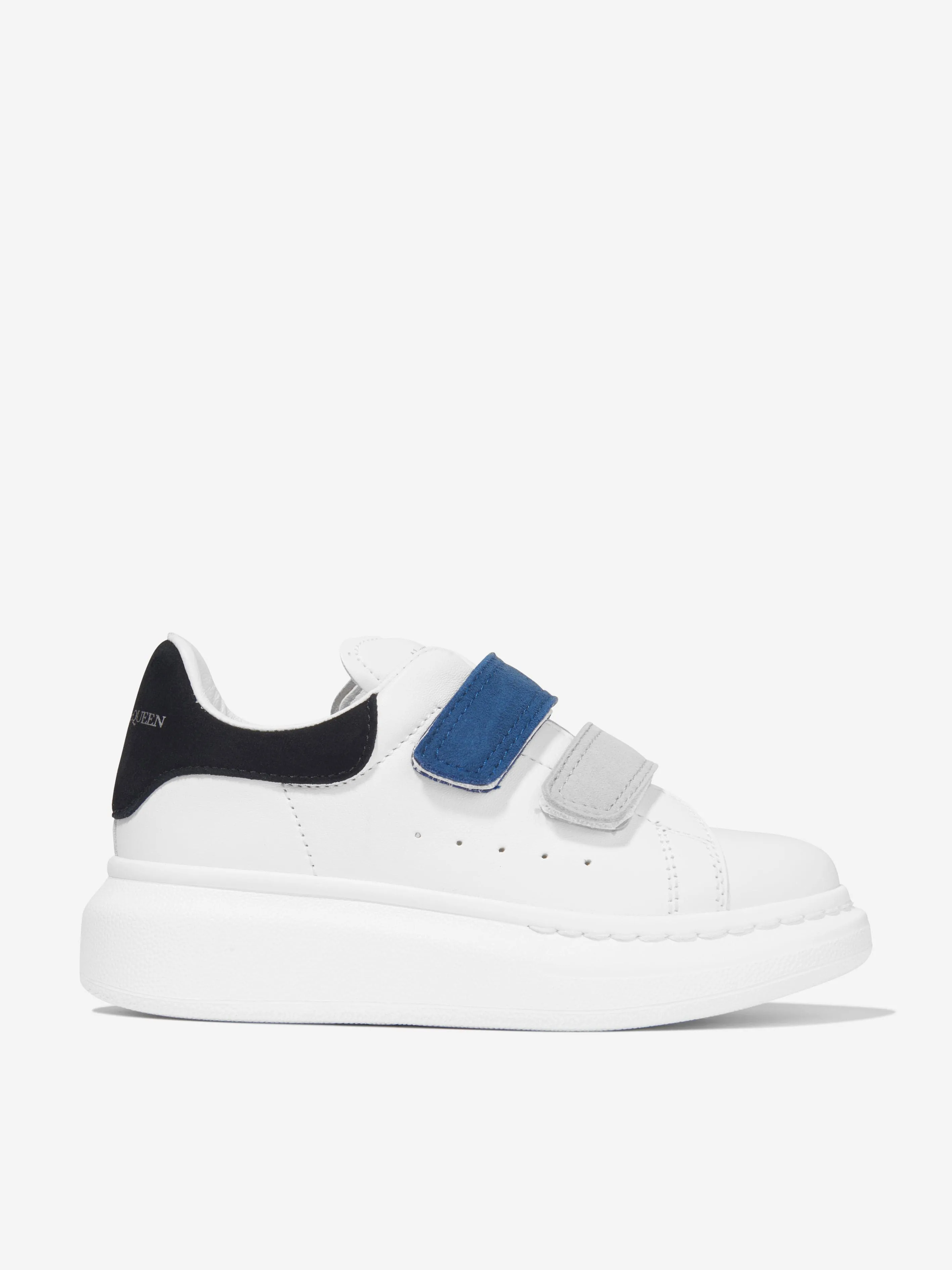 Alexander McQueen Kids Leather Velcro Strap Chunky Trainers