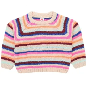 American Outfitters Multicolor Striped Pullover For Girls And Teen