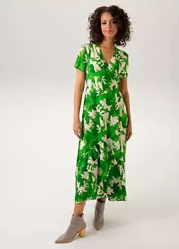 Aniston Short Sleeve Floral Wrap Dress | Grattan