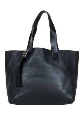 Ann Demeulemeester - Black Leather Large Tote