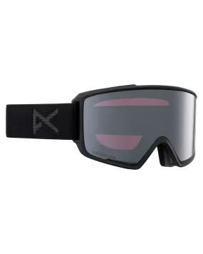 Anon M3 Low Bridge Fit Snow Goggles + Bonus Lens + MFI - Smoke / Perceive Sunny Onyx