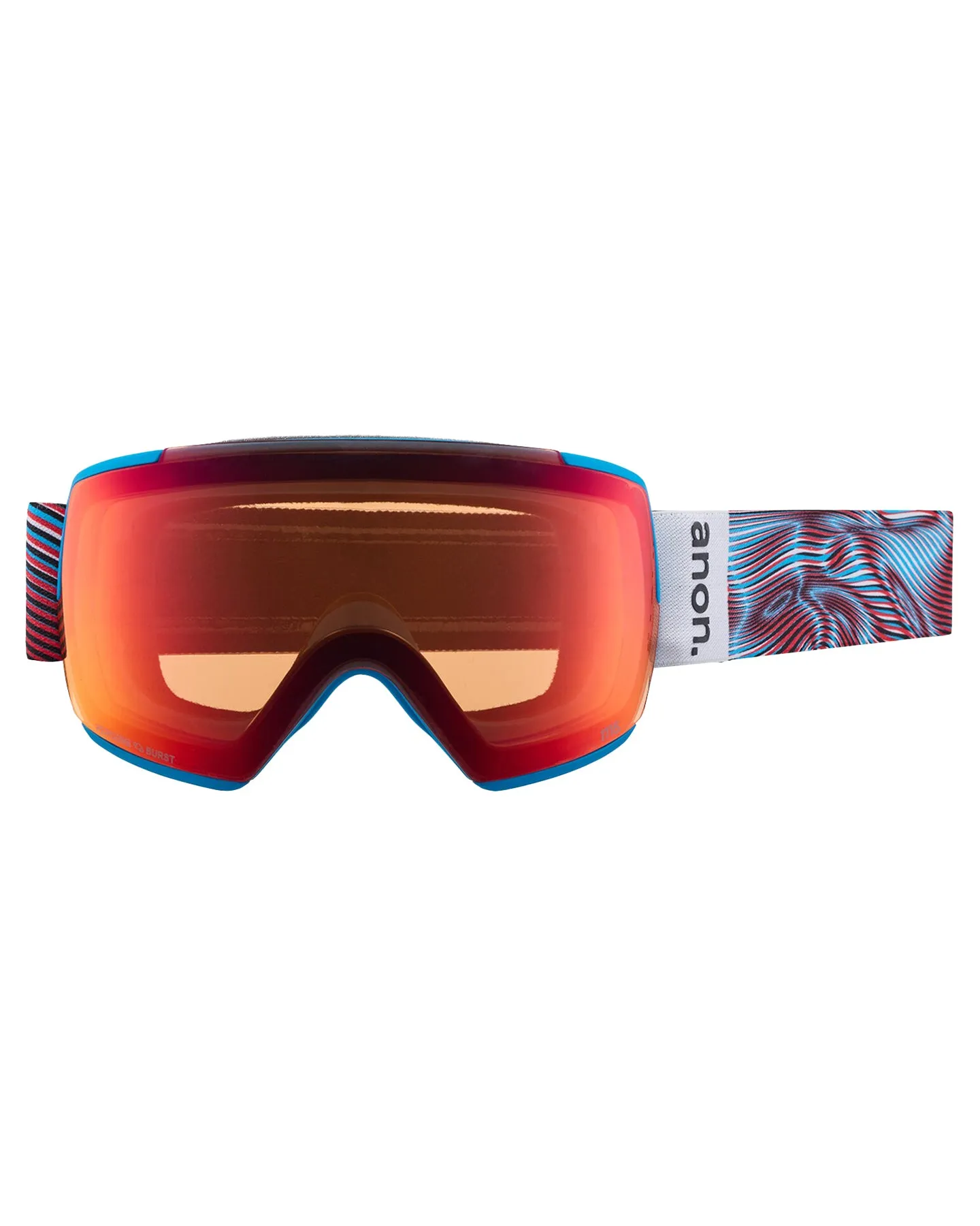 Anon M5 Low Bridge Snow Goggles - Waves/Perceive Sunny Red Lens