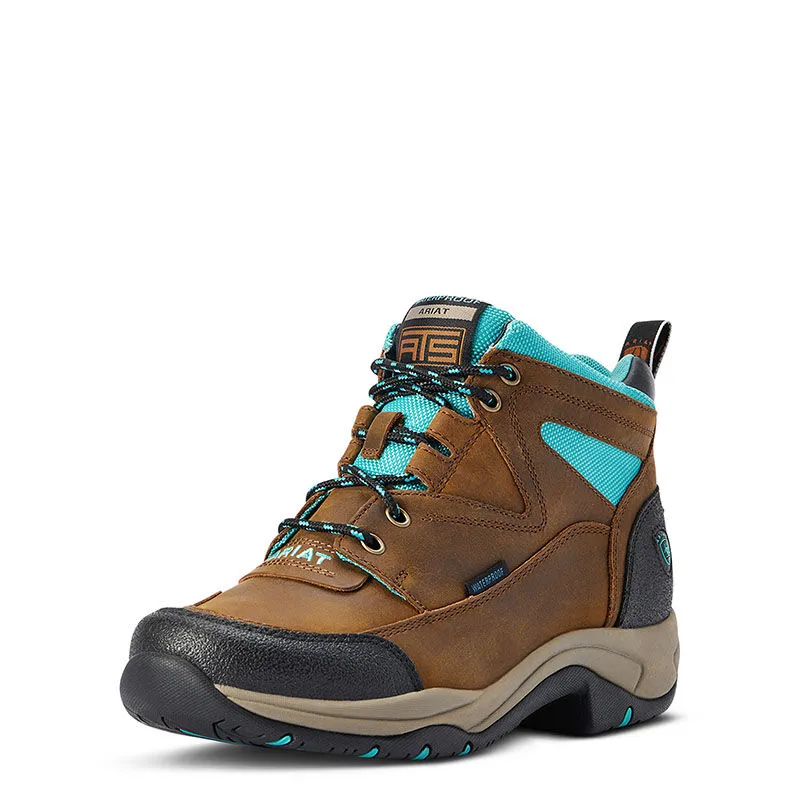 Ariat Women's Terrain Waterproof Boot - Brown/Turquoise