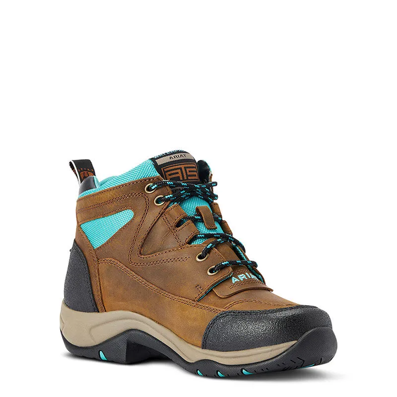 Ariat Women's Terrain Waterproof Boot - Brown/Turquoise