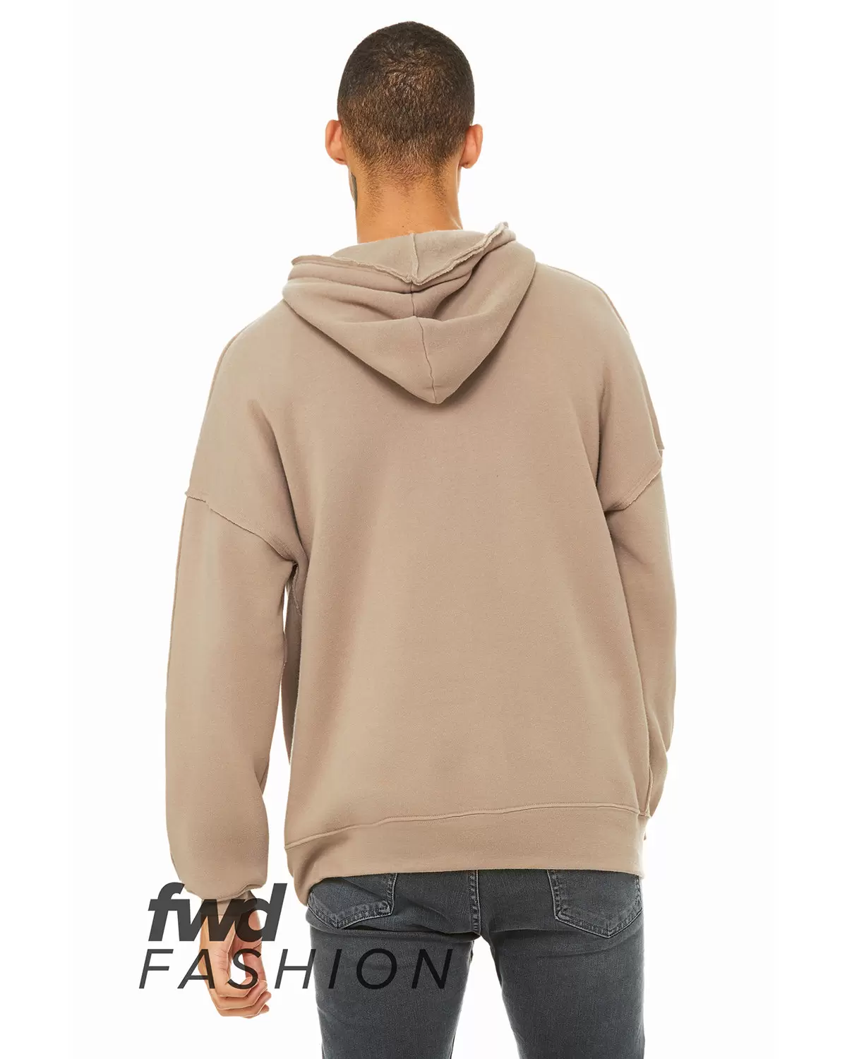 Bella + Canvas 3742 Fast Fashion Unisex Raw Seam Hoodie SKU: 3742