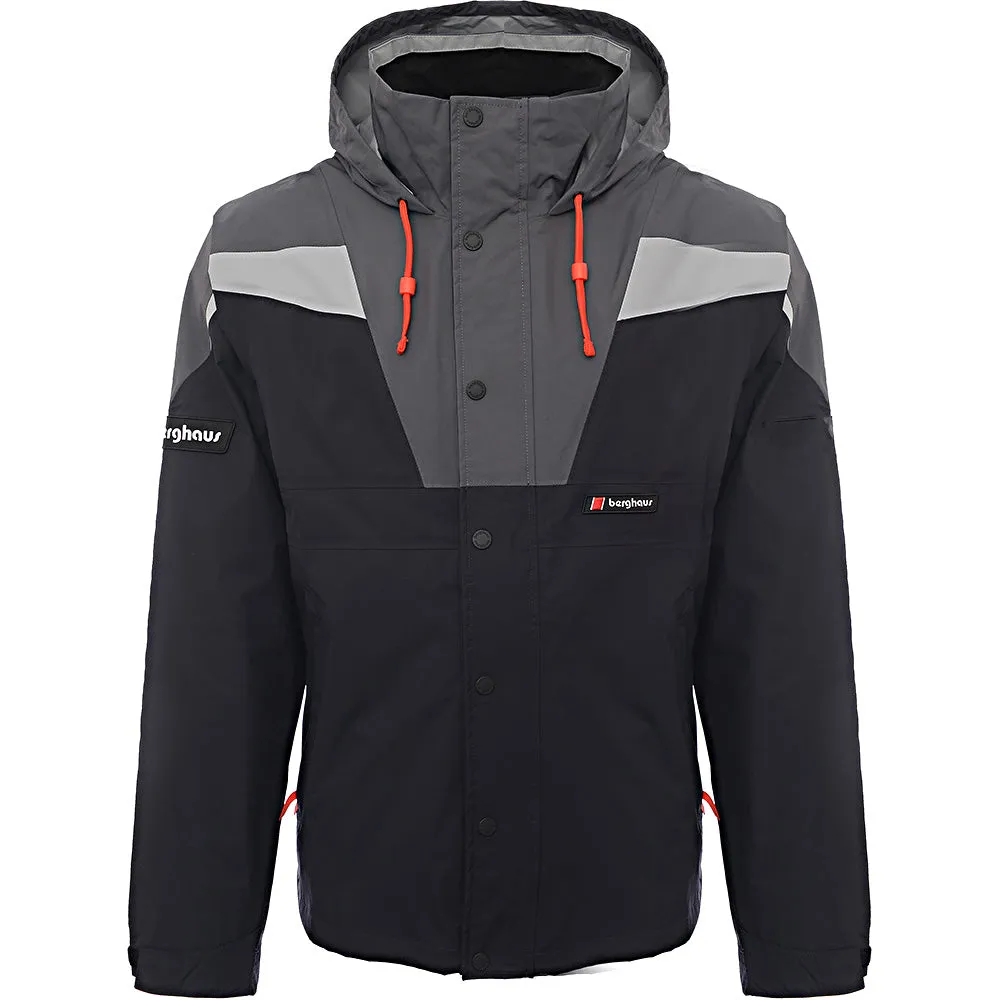 Berghaus Mens Eclipse Panel Waterproof Jacket in Black