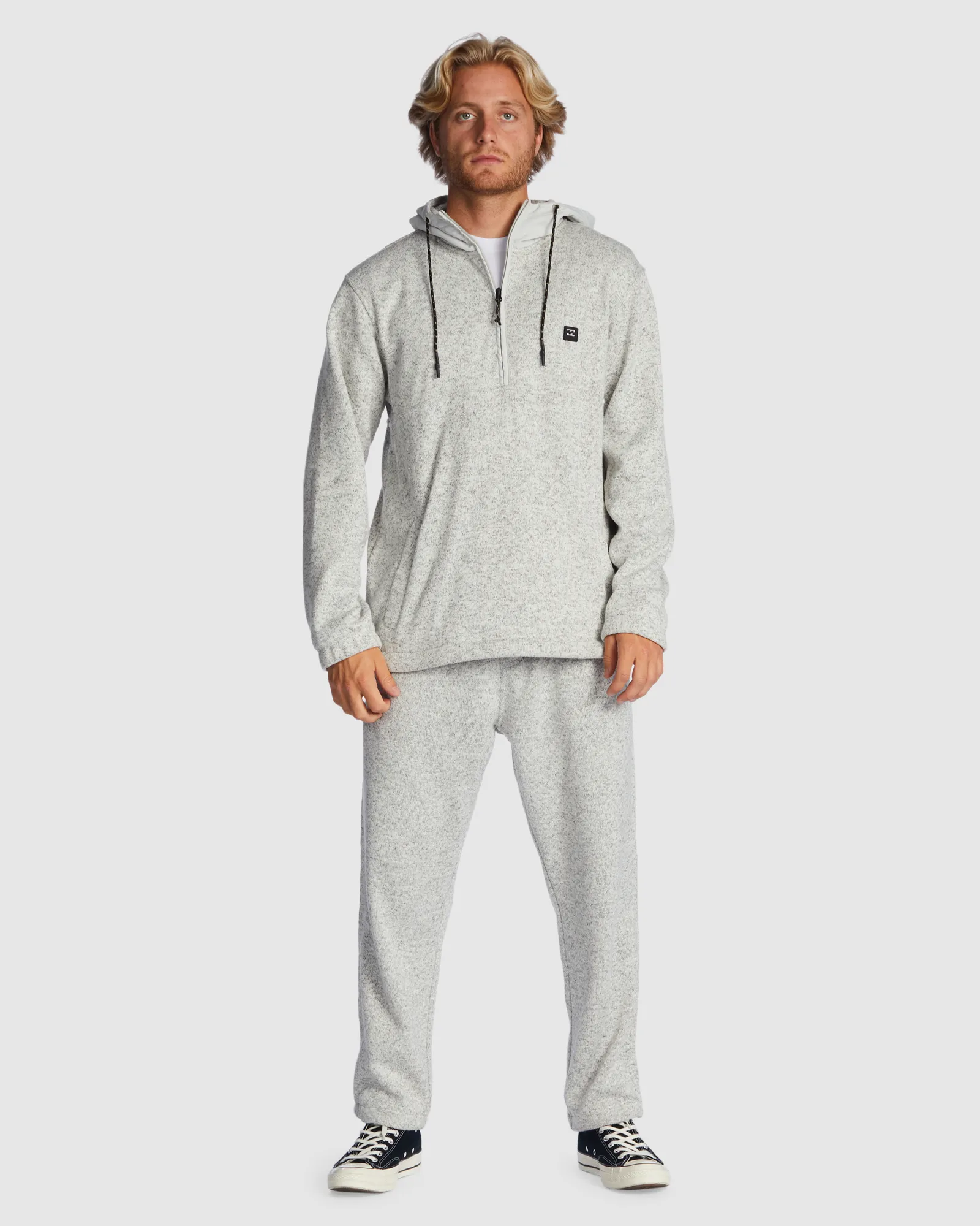 Billabong A/Div Boundary Hooded Half-Zip Pullover - Grey Heather | SurfStitch