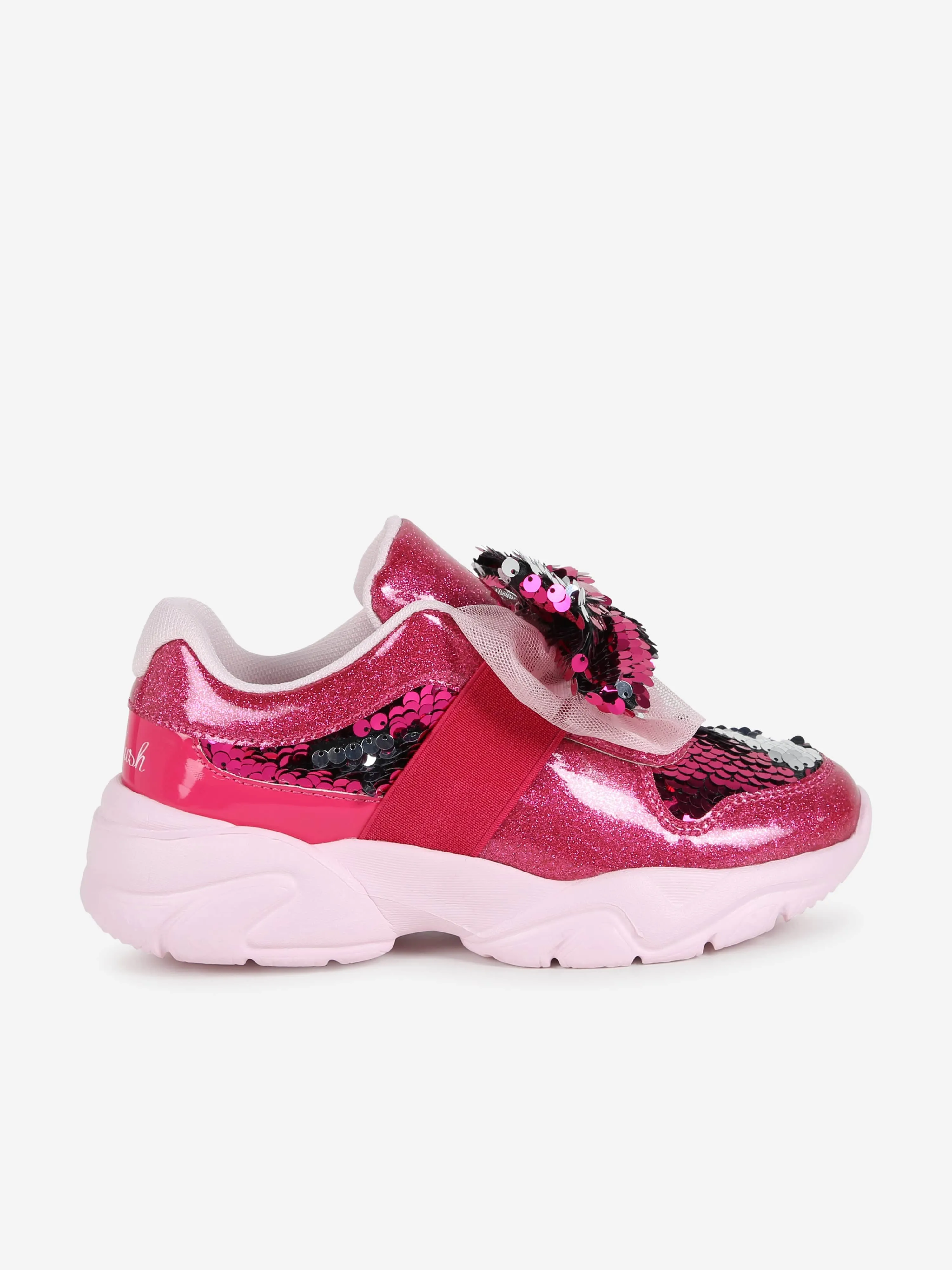 Billieblush Girls Sequin And Glitter Trainers in Pink