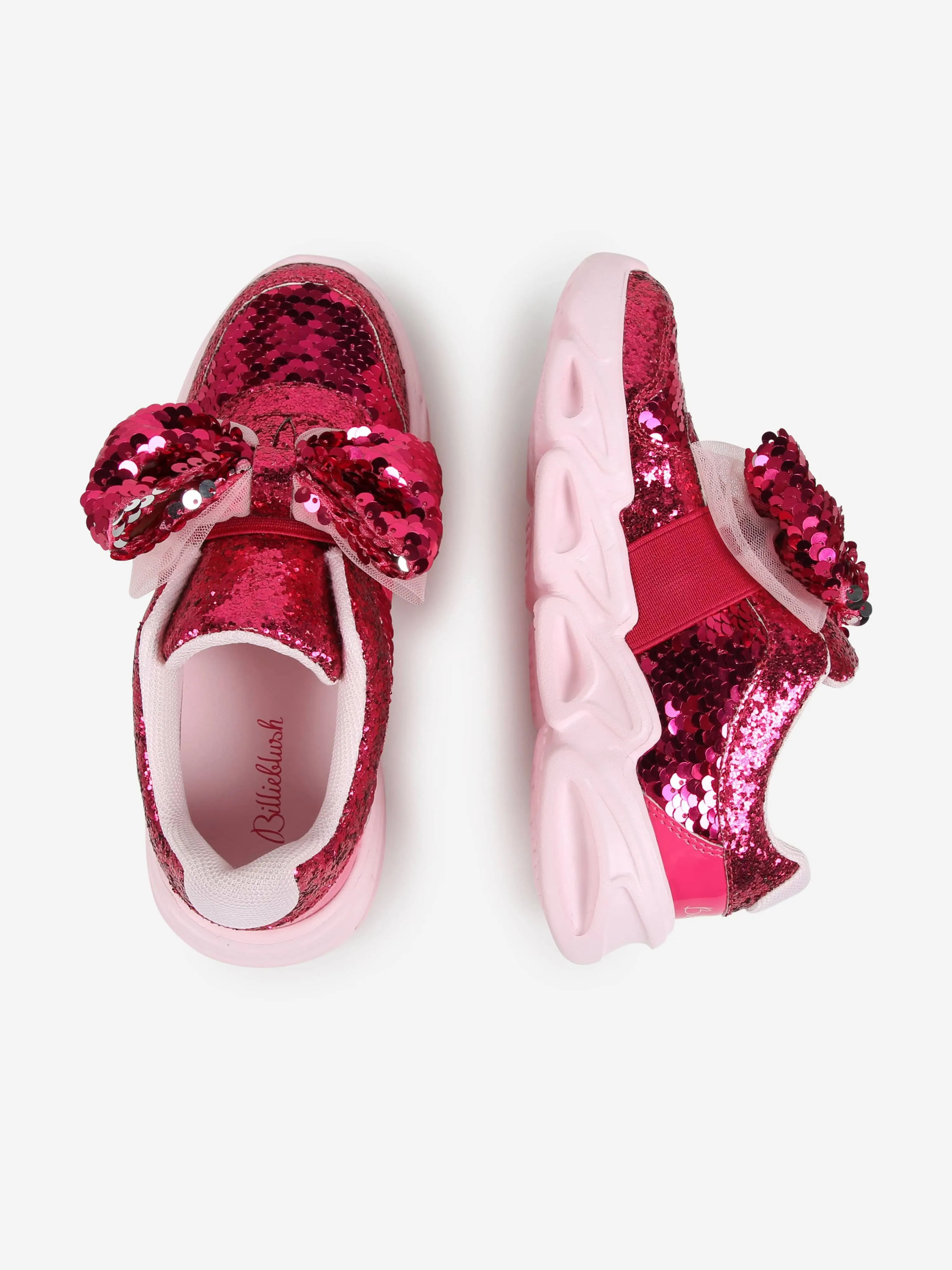 Billieblush Girls Sequin And Glitter Trainers in Pink