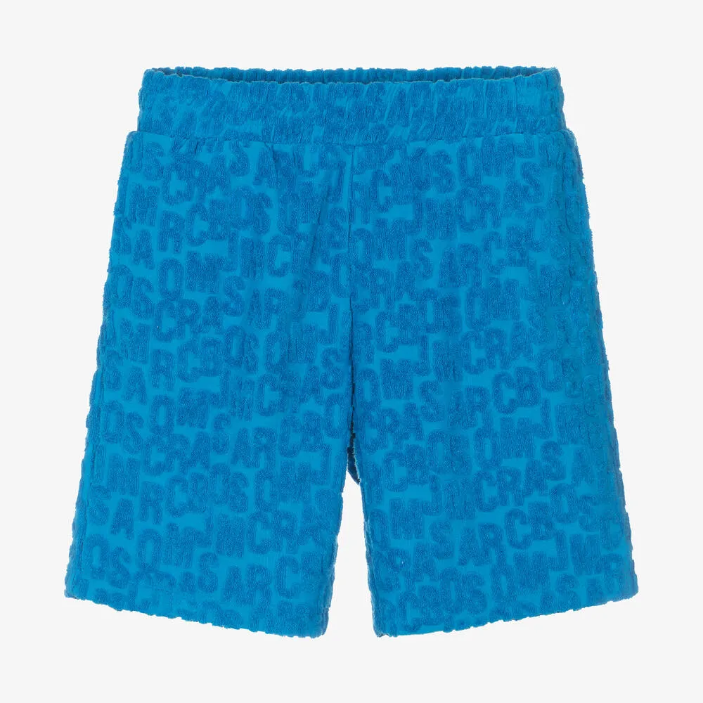 Blue Towelling Shorts