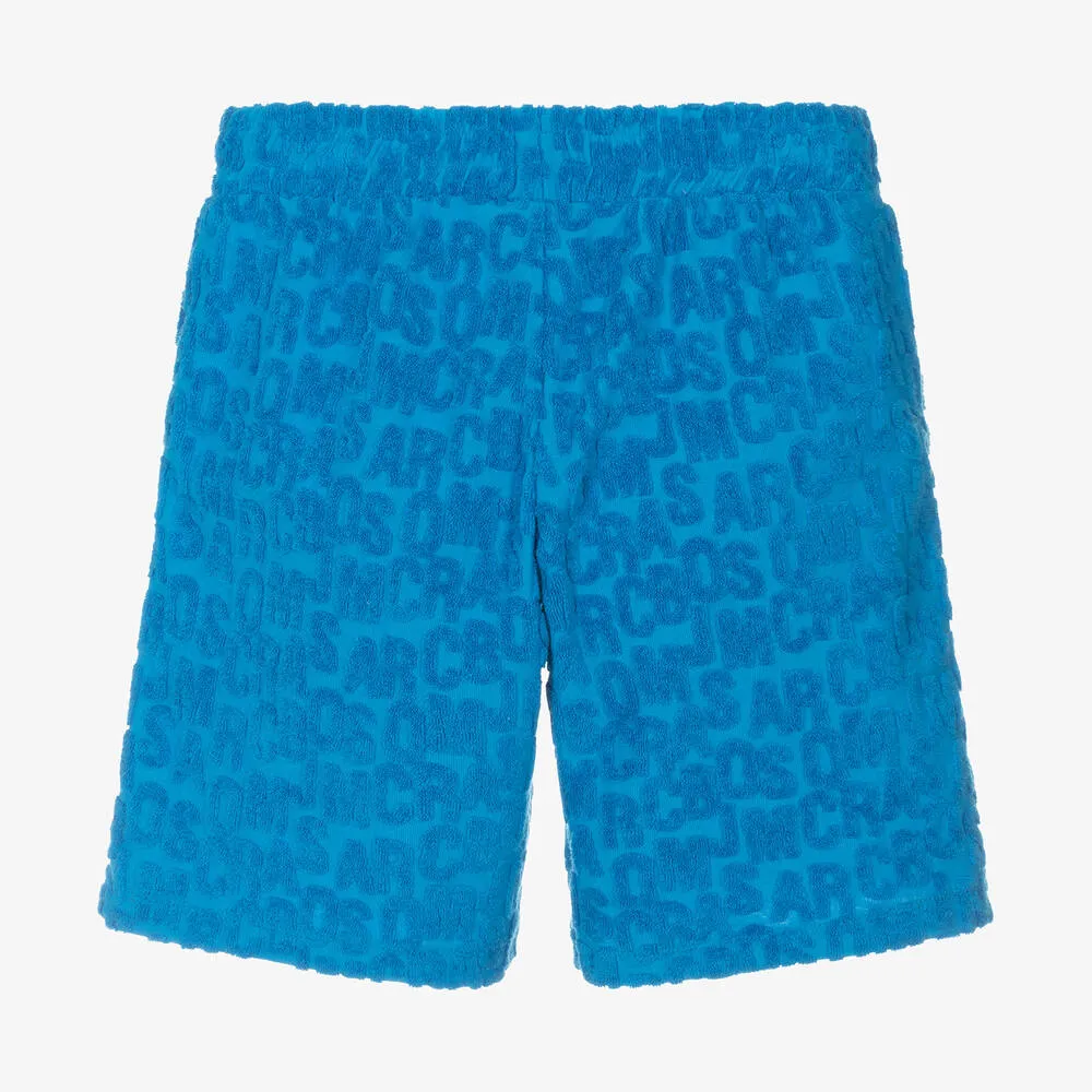 Blue Towelling Shorts