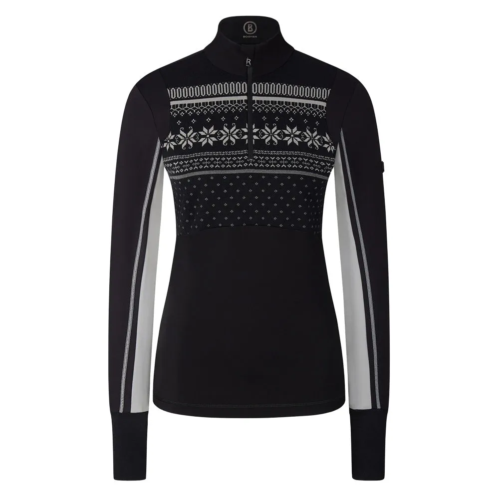 Bogner Jorina Golf Pullover Black - FW22 Women