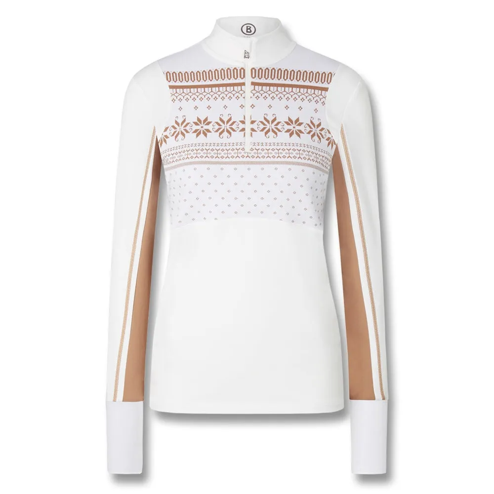 Bogner Jorina Golf Pullover Off-White - FW22 Women