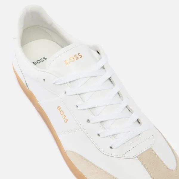 BOSS Men's Brandon Leather Tennis Trainers