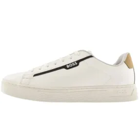 BOSS Rhys Tenn Pusdeth Trainers White | Menswear Online