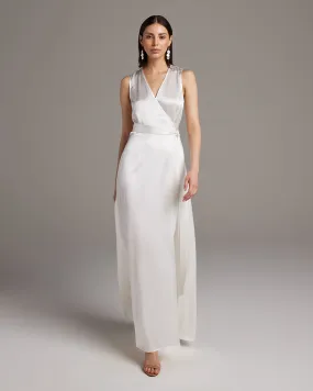 Bridal Frontward Wrap Dress