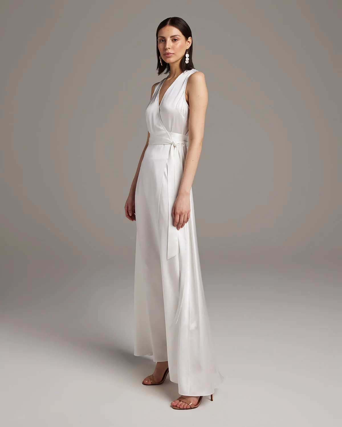 Bridal Frontward Wrap Dress