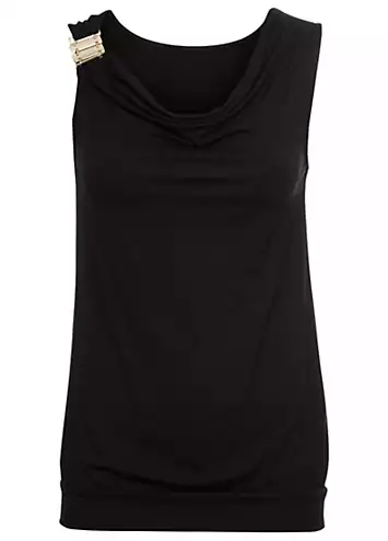 Buckle Shoulder Sleeveless Top by Melrose | Look Again