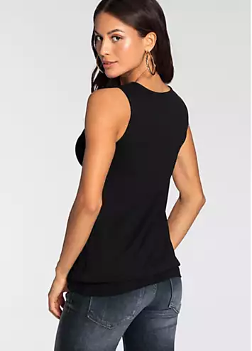 Buckle Shoulder Sleeveless Top by Melrose | Look Again