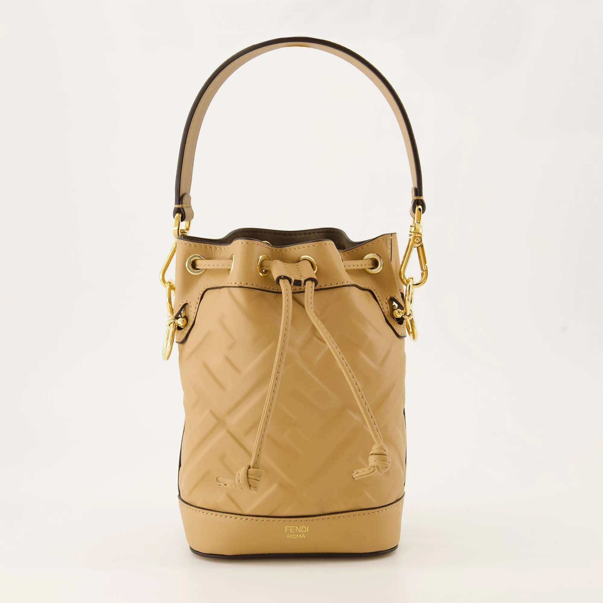 Camel Leather Textured Tote