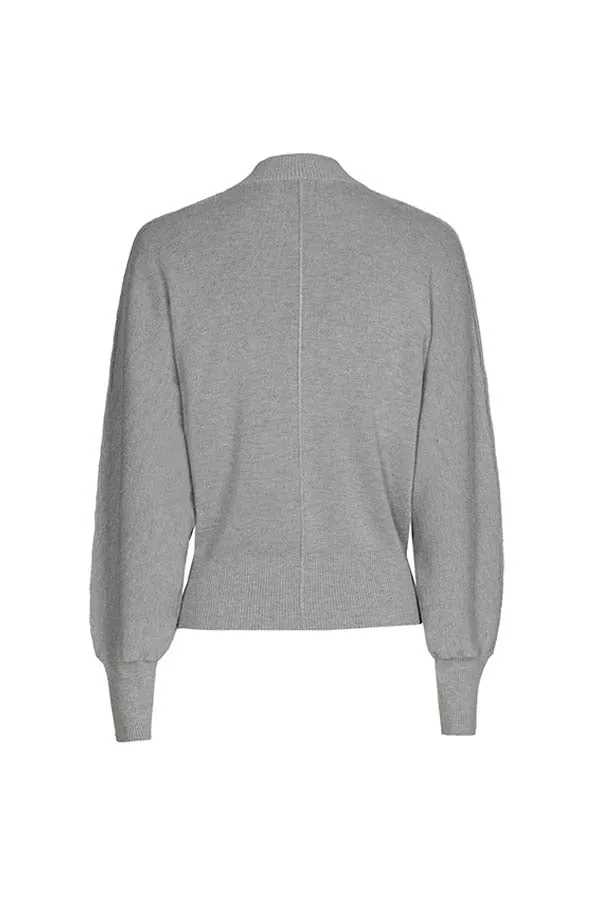 Caroline Biss GREY COMFORTABLE STRETCH PULLOVER