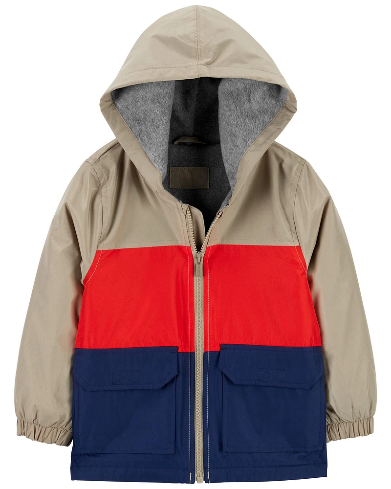 Carter's / OshKosh Toddler Fleece-Lined Colourblock Rain Jacket