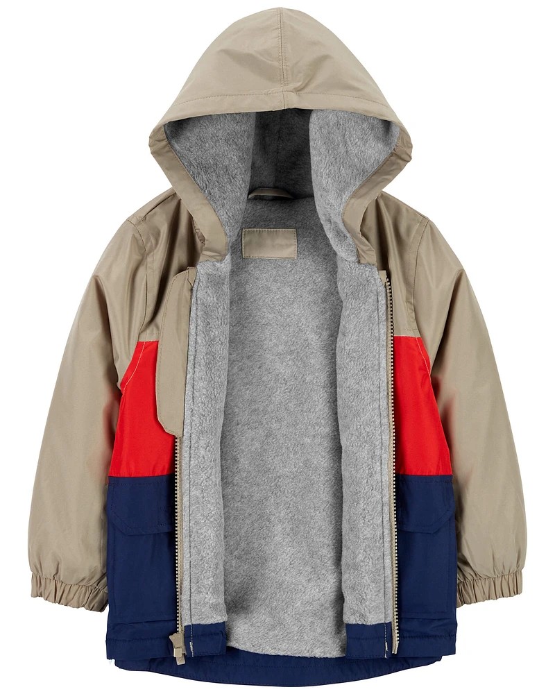 Carter's / OshKosh Toddler Fleece-Lined Colourblock Rain Jacket