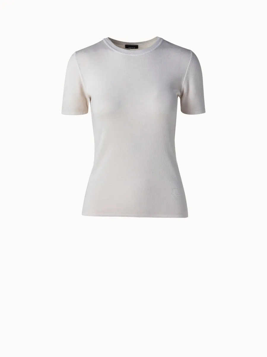 Cashmere Silk Short Sleeve Pullover