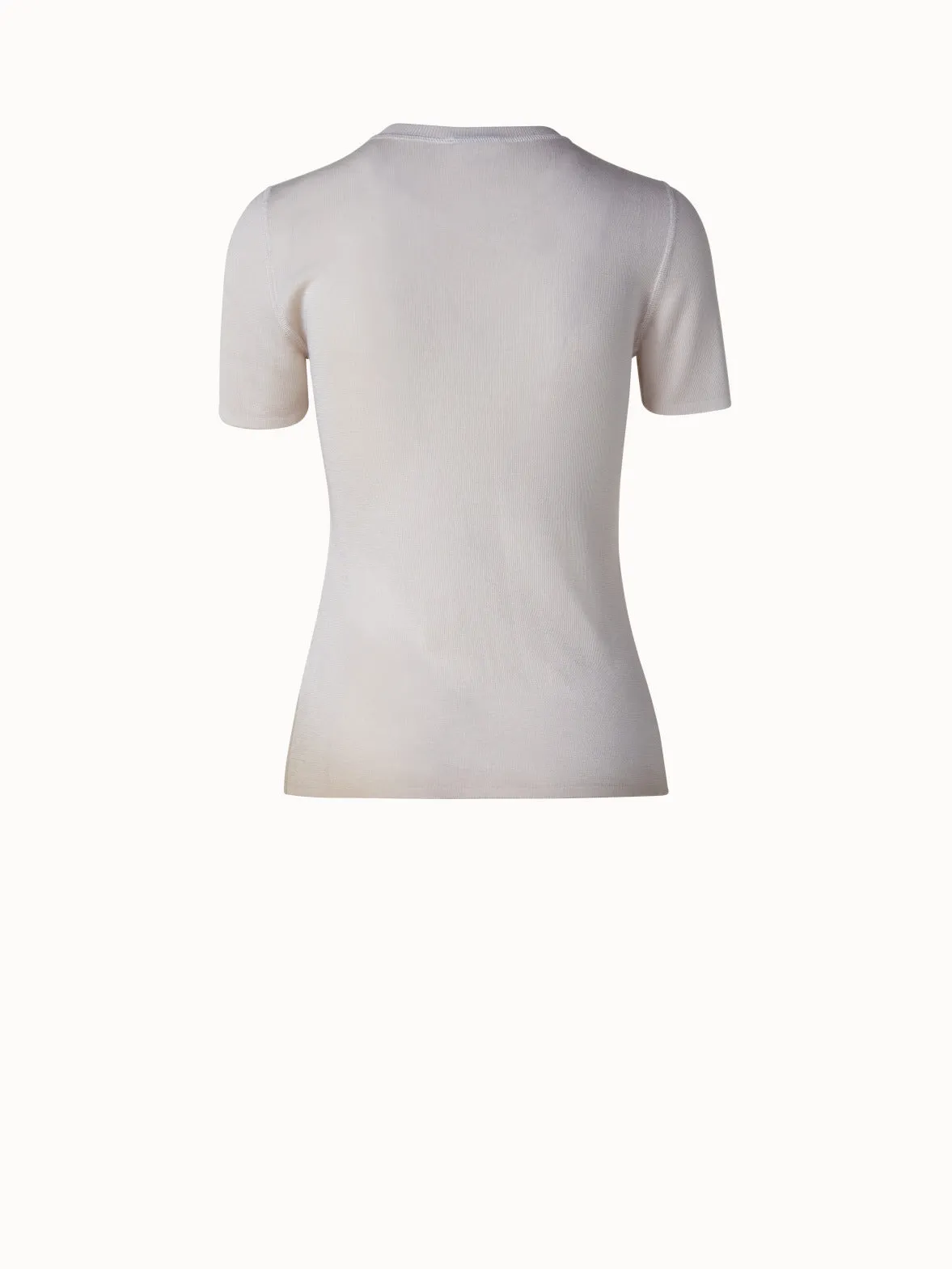 Cashmere Silk Short Sleeve Pullover