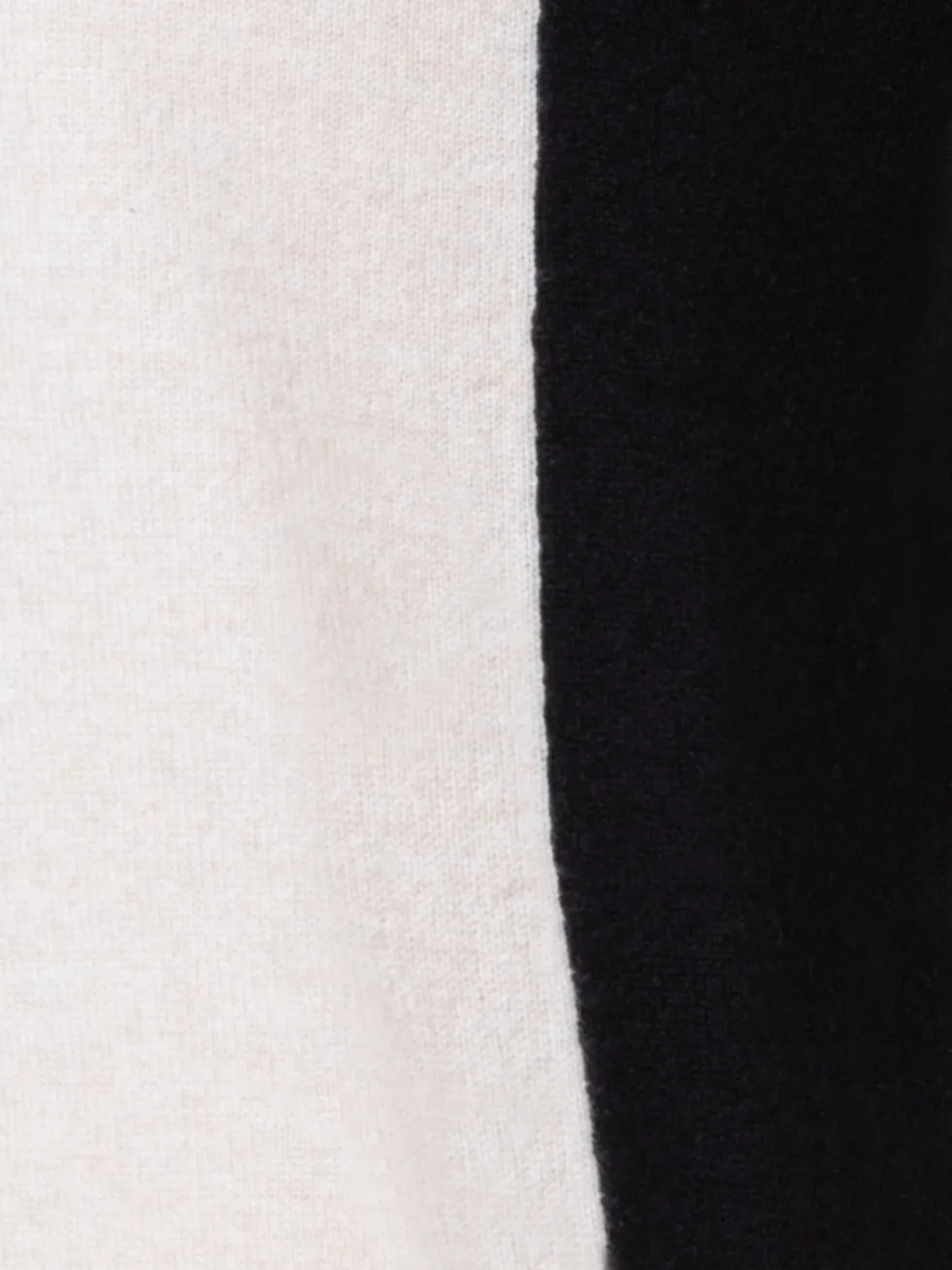 Cashmere Two-Tone Knit Pullover