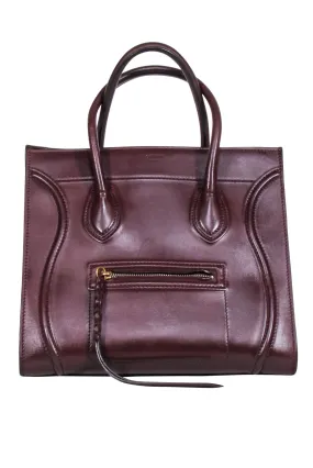 Celine - Maroon Phantom Leather Luggage Tote