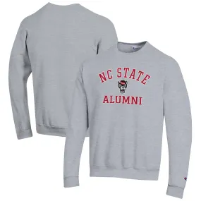 Champion  NC State Wolfpack Gray Alumni Logo Arch Pullover Sweatshirt