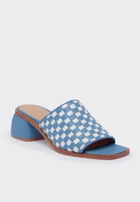 Chess Sandals - sky blue