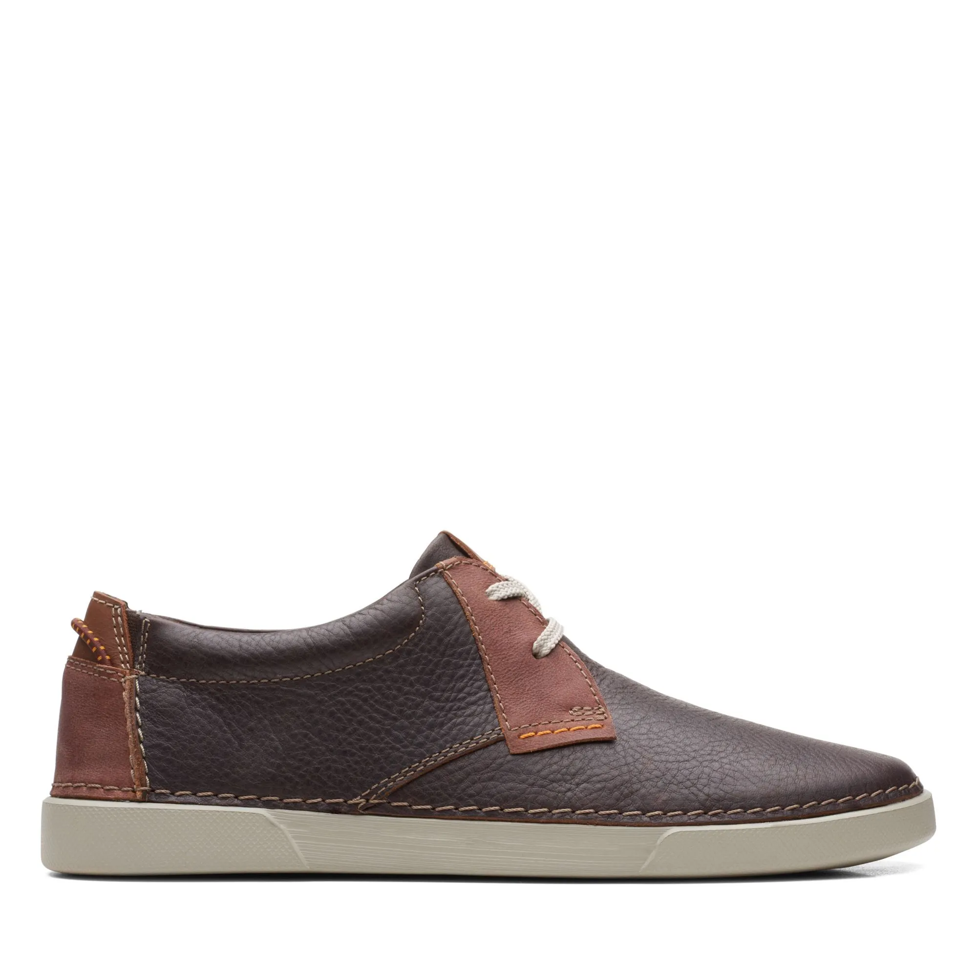 Clarks Men's Gereld Low - Dark Brown Leather