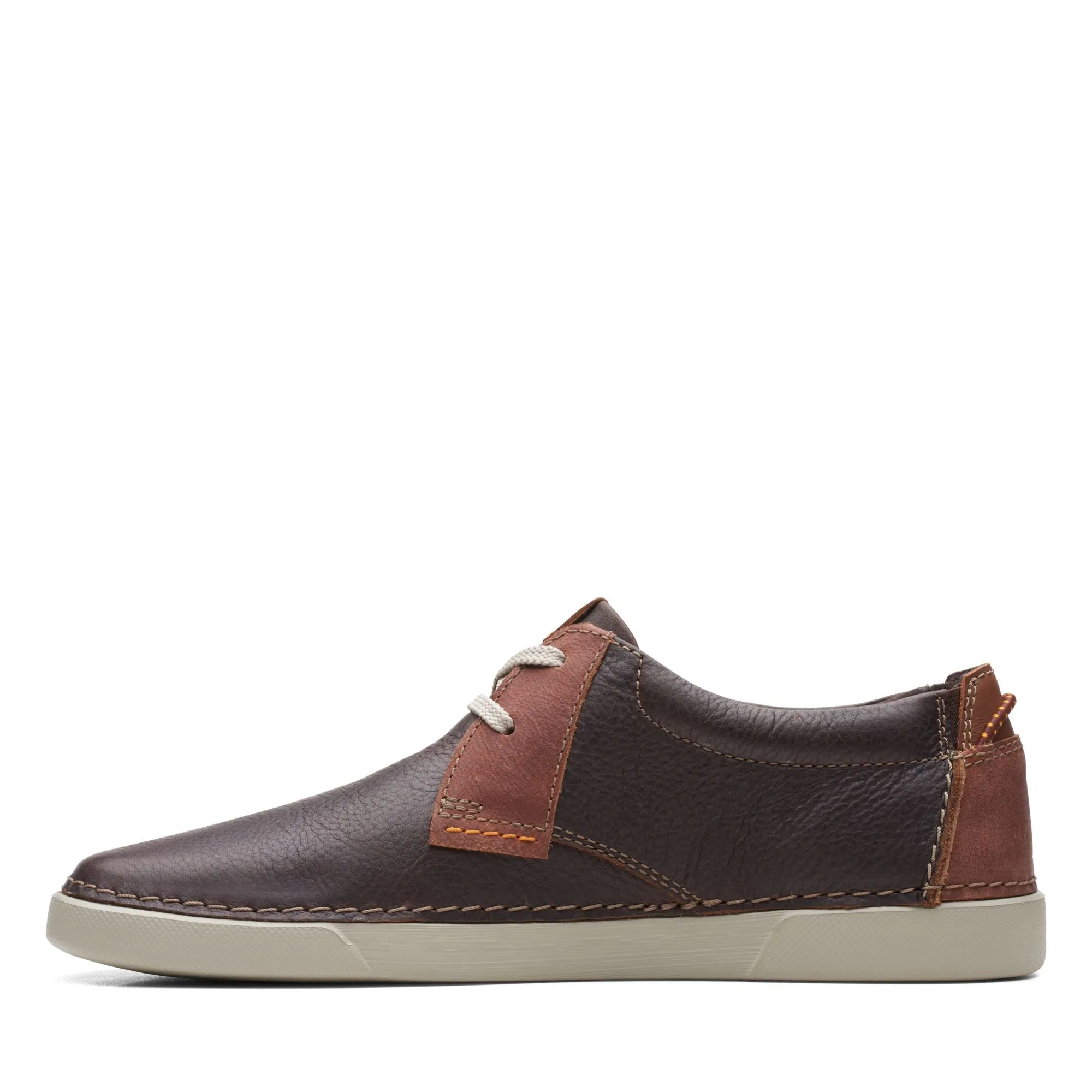 Clarks Men's Gereld Low - Dark Brown Leather