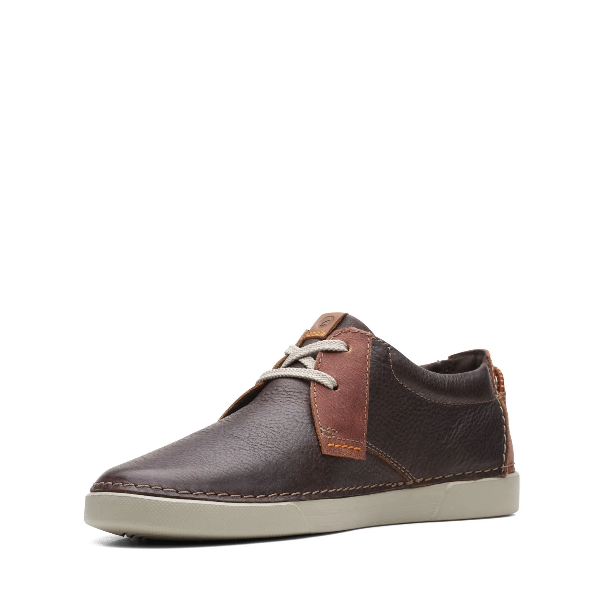 Clarks Men's Gereld Low - Dark Brown Leather