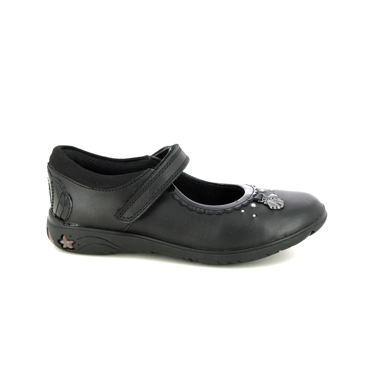 Clarks - Sea Shimmer K 261555426f - F Fit (black Leather)