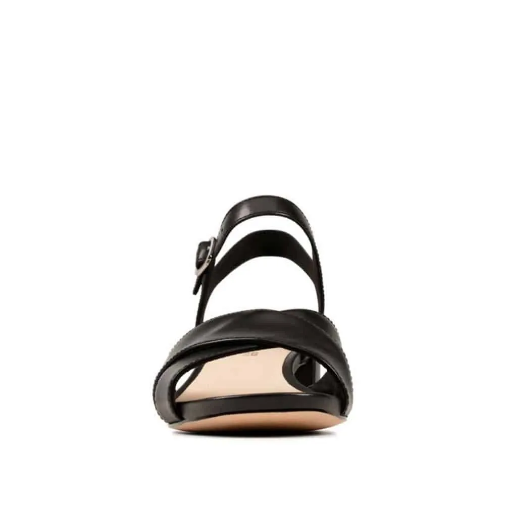 Clarks Sheer35 Strap 26148433 Women's Summer Black Leather Sandals