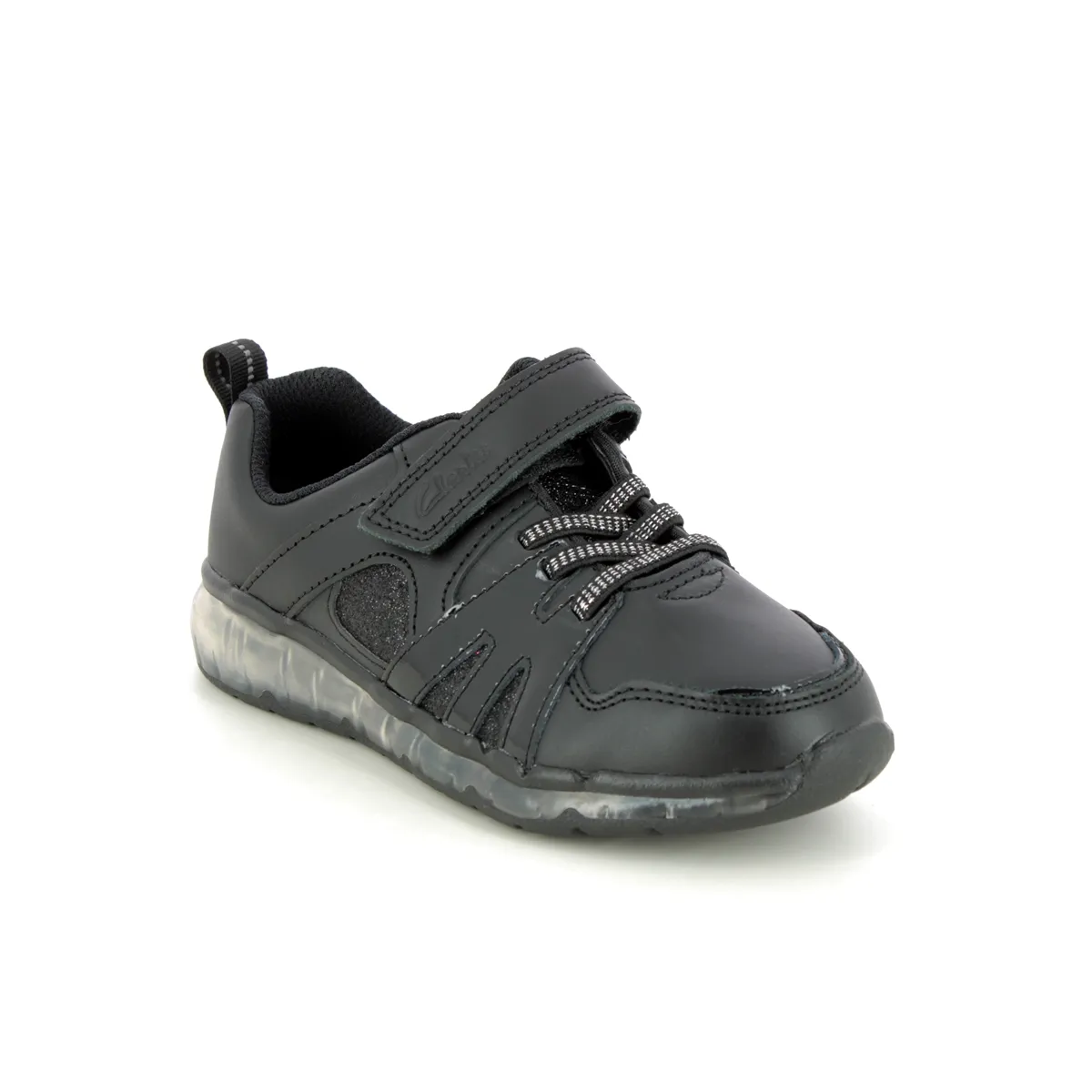 Clarks - Spark Glow K 261686656f - F Fit (black Leather)